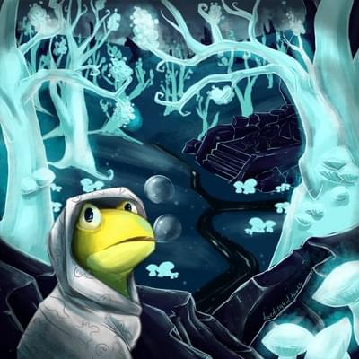 Album cover art for "Amphibious Subterrain" by Toby Fox