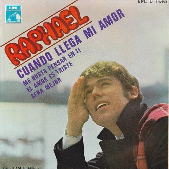 Album cover art for "El amor es triste" by Raphael (ESP)
