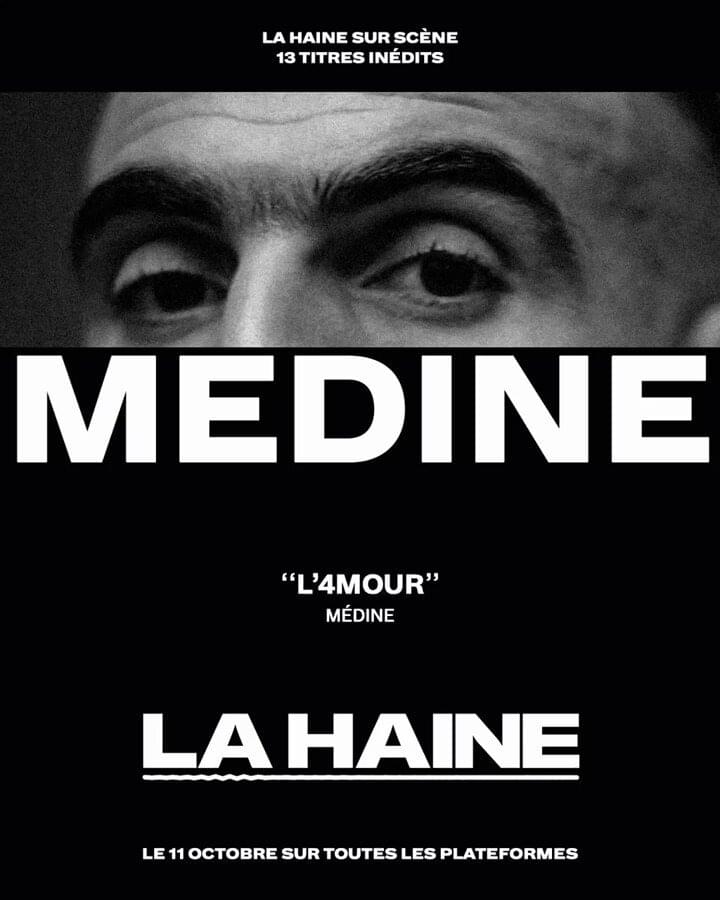 Album cover art for "L’4MOUR" by Médine