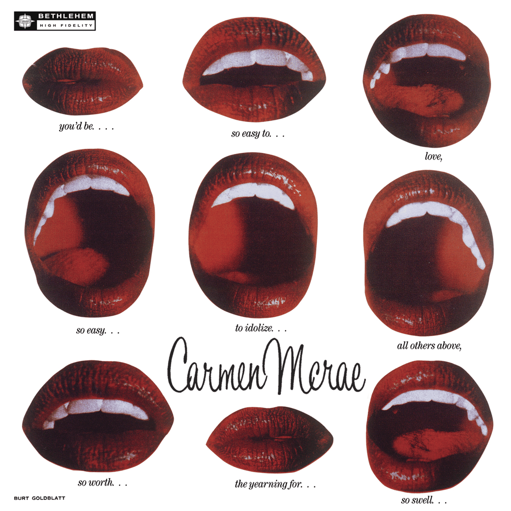 Album cover art for "If I’m Lucky" by Carmen McRae