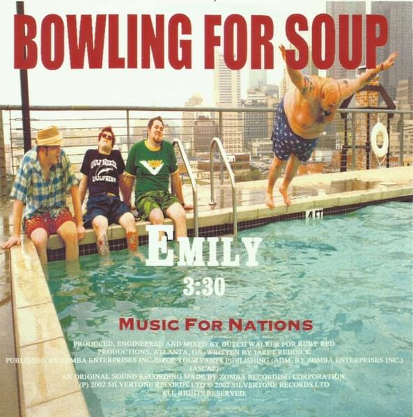 Album cover art for "Emily" by Bowling for Soup