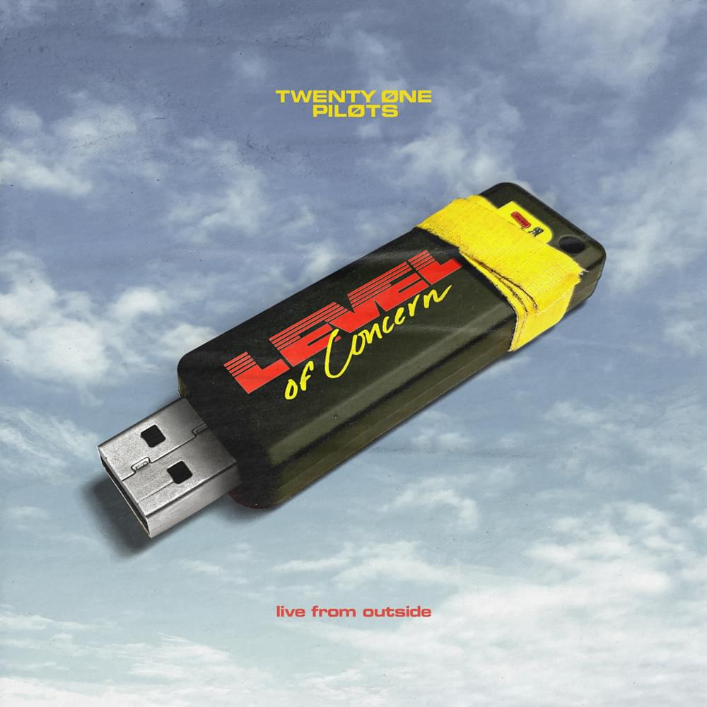 Album cover art for "Level of Concern (live from outside)" by twenty one pilots