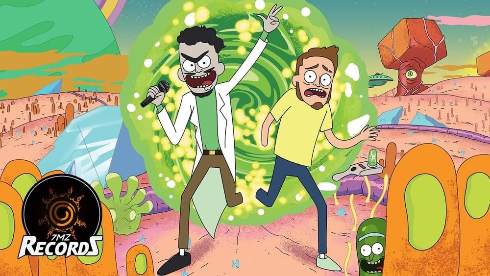 Album cover art for "Rick & Morty" by 7 Minutoz & Pablo Matheuz & Pedro Alvez