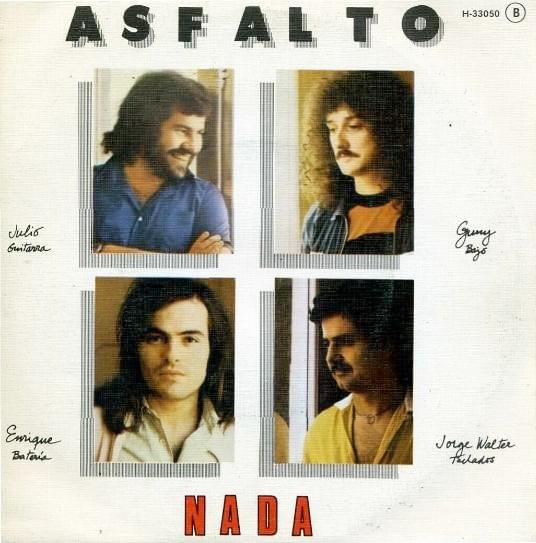 Album cover art for "Nada" by Asfalto