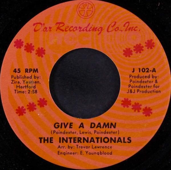 Album cover art for "Give A Damn" by The Internationals