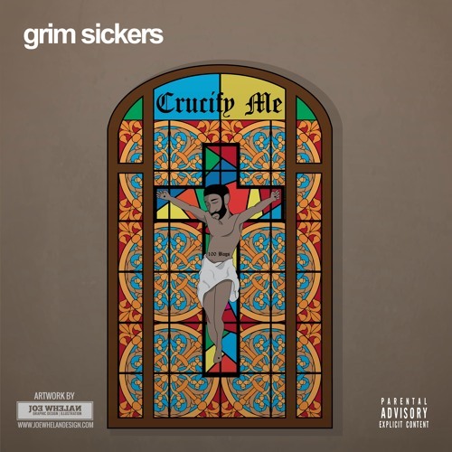 Album cover art for "Crucify Me" by Grim Sickers