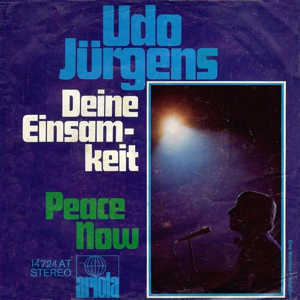 Album cover art for "Deine Einsamkeit" by Udo Jürgens
