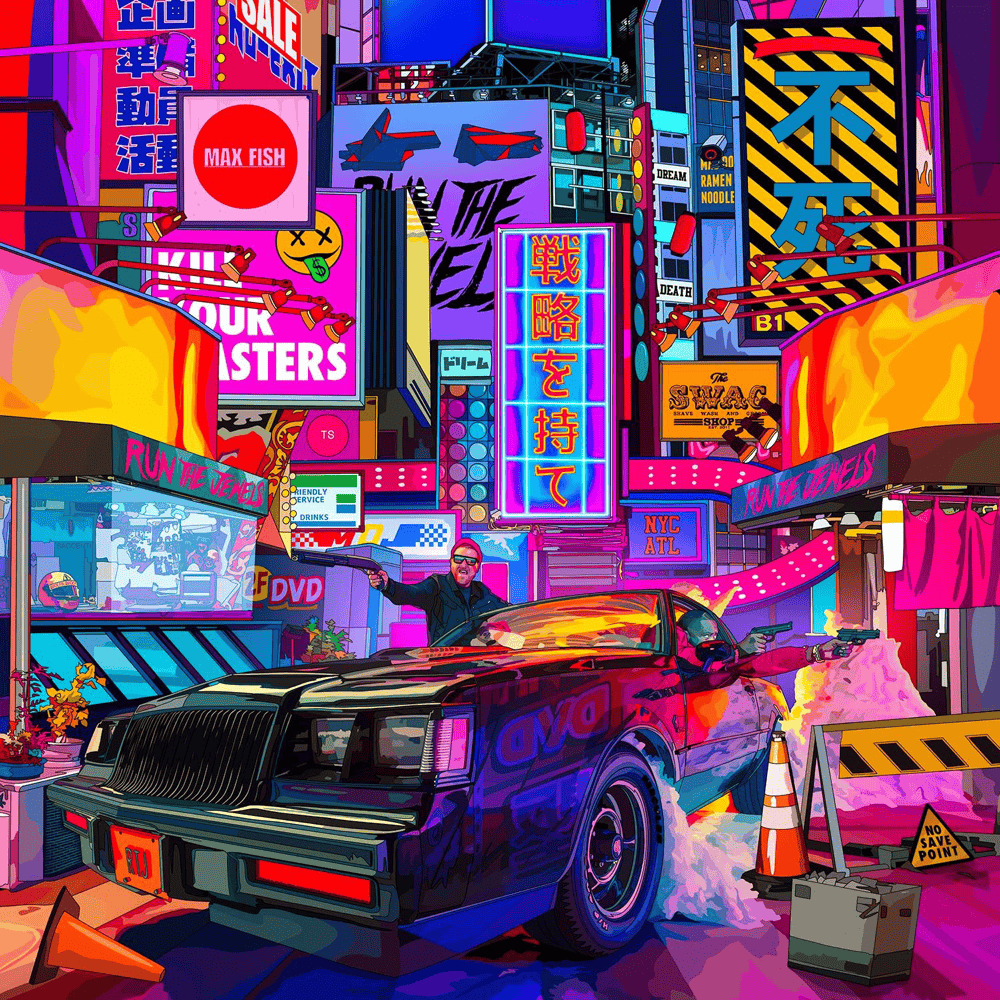 Album cover art for "No Save Point" by Run The Jewels