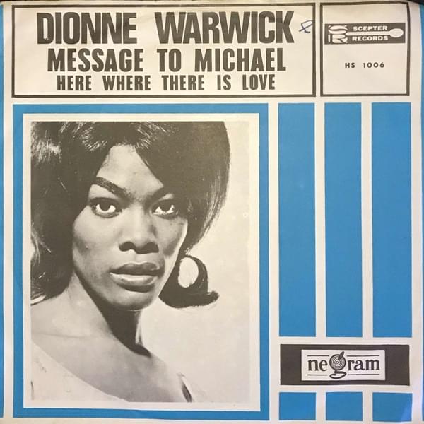 Album cover art for "Message to Michael" by Dionne Warwick