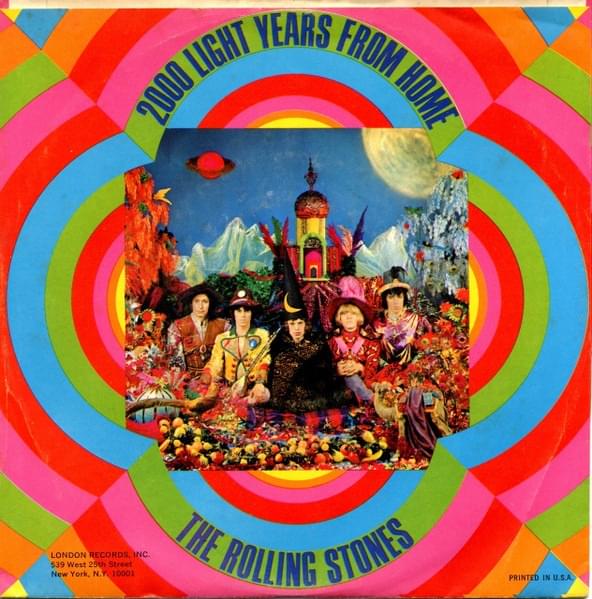 Album cover art for "2000 Light Years from Home" by The Rolling Stones