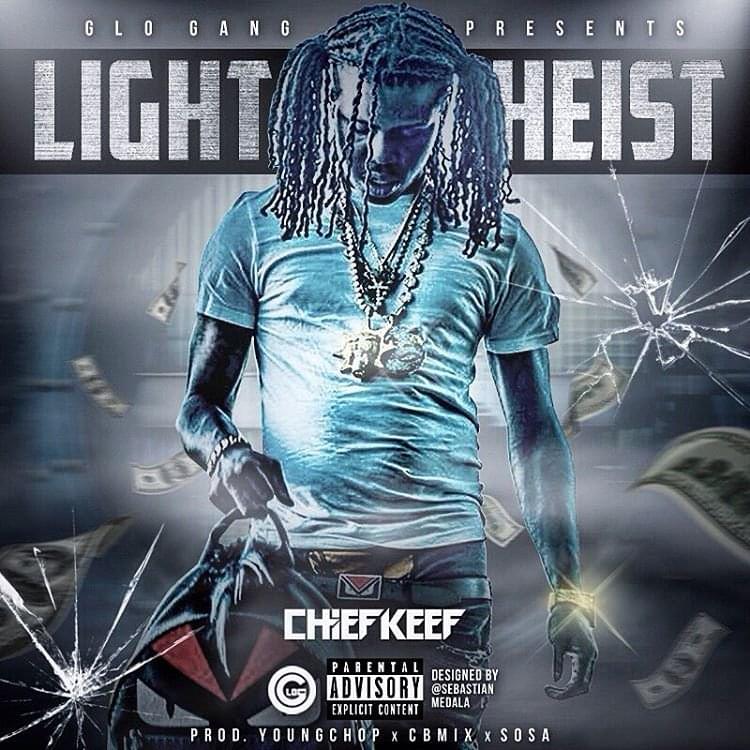 Album cover art for "Light Heist" by Chief Keef
