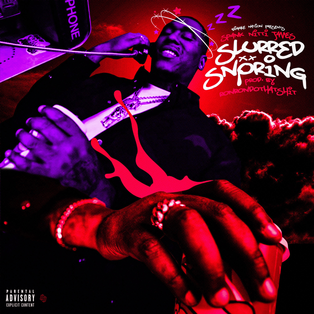 Album cover art for "Slurred Snoring" by Spank Nitti James