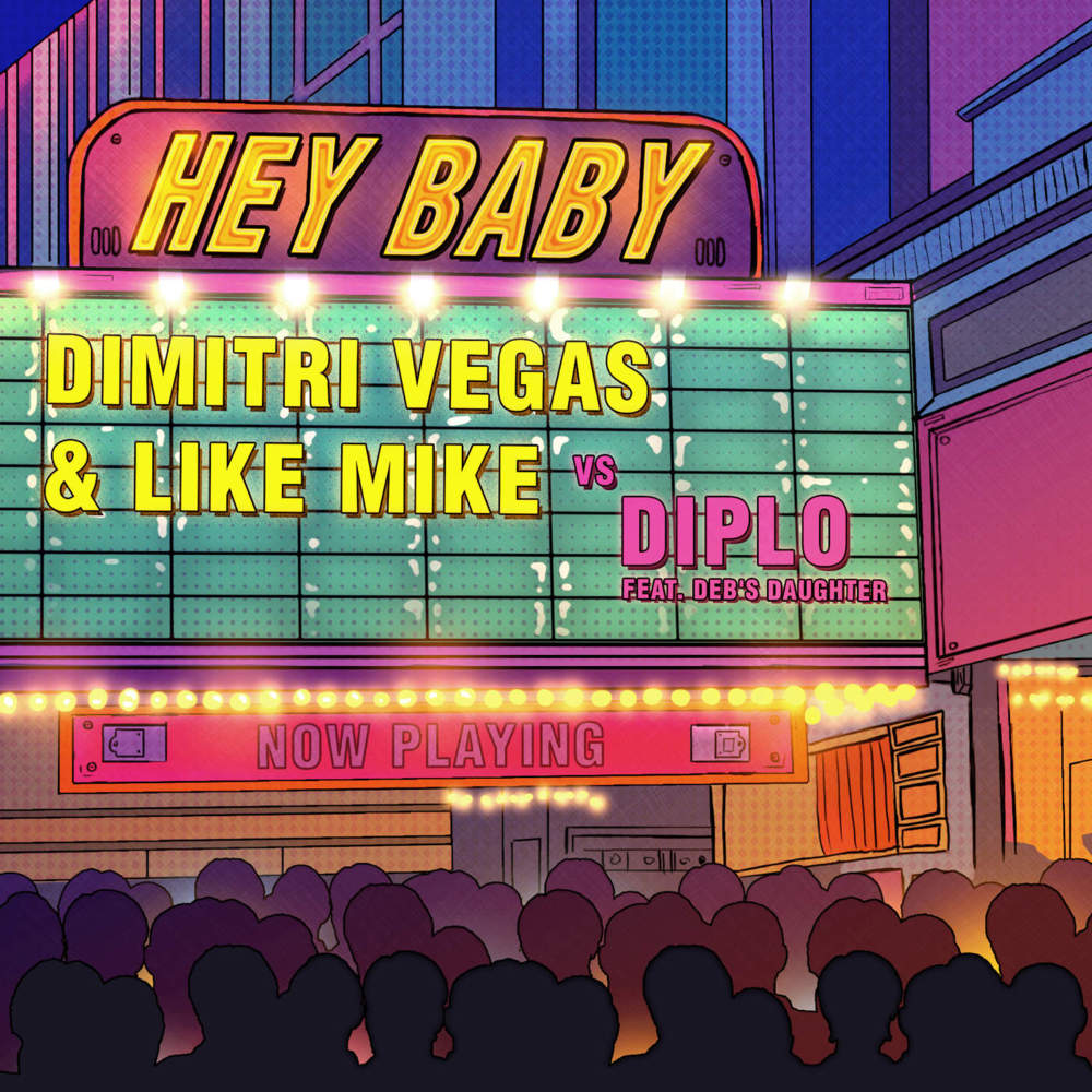 Album cover art for "Hey Baby" by Bravo Hits & Deb’s Daughter