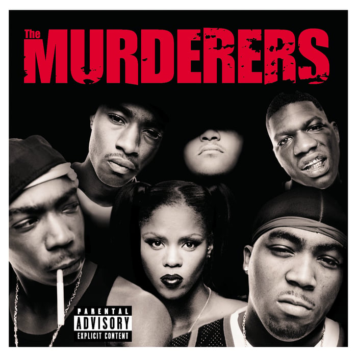 Album cover art for "Murderers" by Murder Inc. Records & Ja Rule & Black Child & Caddillac Tah