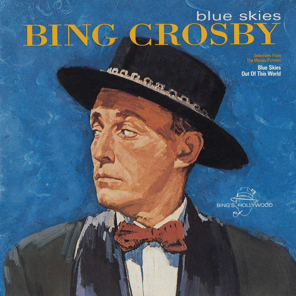 Album cover art for "Blue Skies" by Bing Crosby