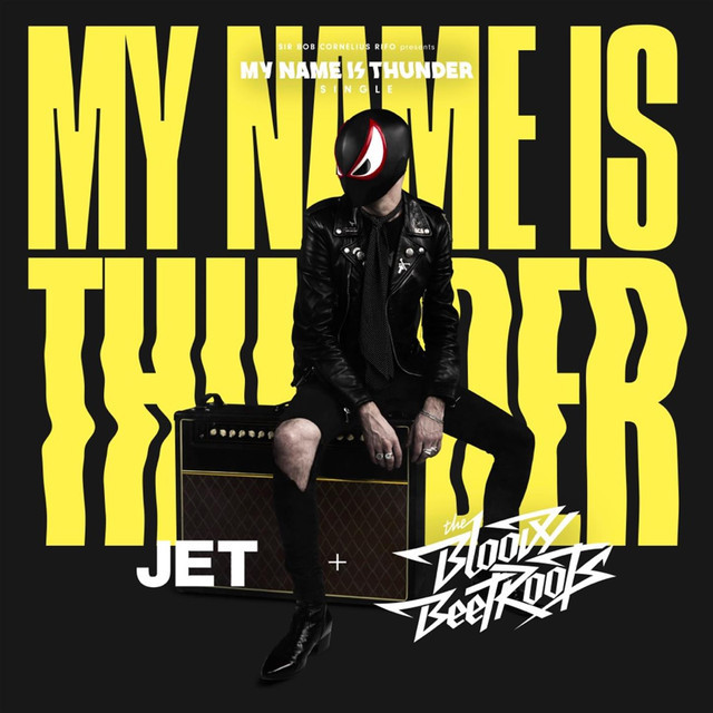 Album cover art for "My Name Is Thunder" by Jet & The Bloody Beetroots
