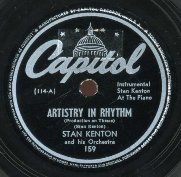 Album cover art for "Artistry in Rhythm" by Stan Kenton