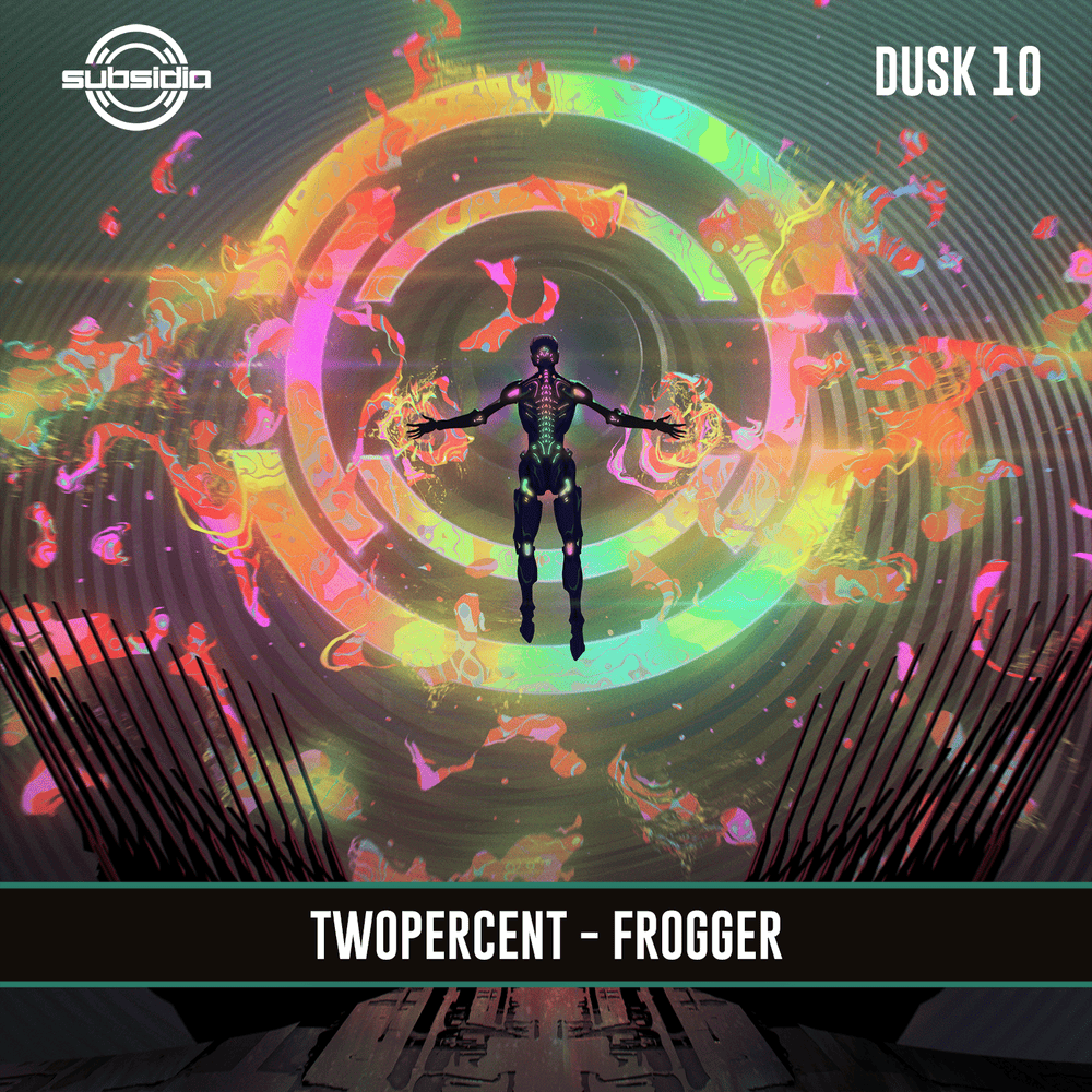 Album cover art for "Frogger" by TWOPERCENT