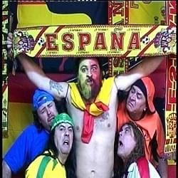 Album cover art for "España Ueoh!! Himno No Ofisiá Der Mundiá De Alemania" by Mojinos Escozios