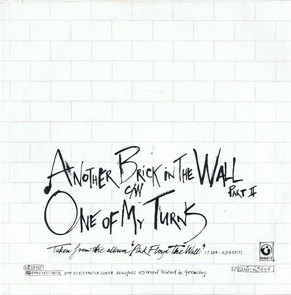 Album cover art for "One of My Turns" by Pink Floyd