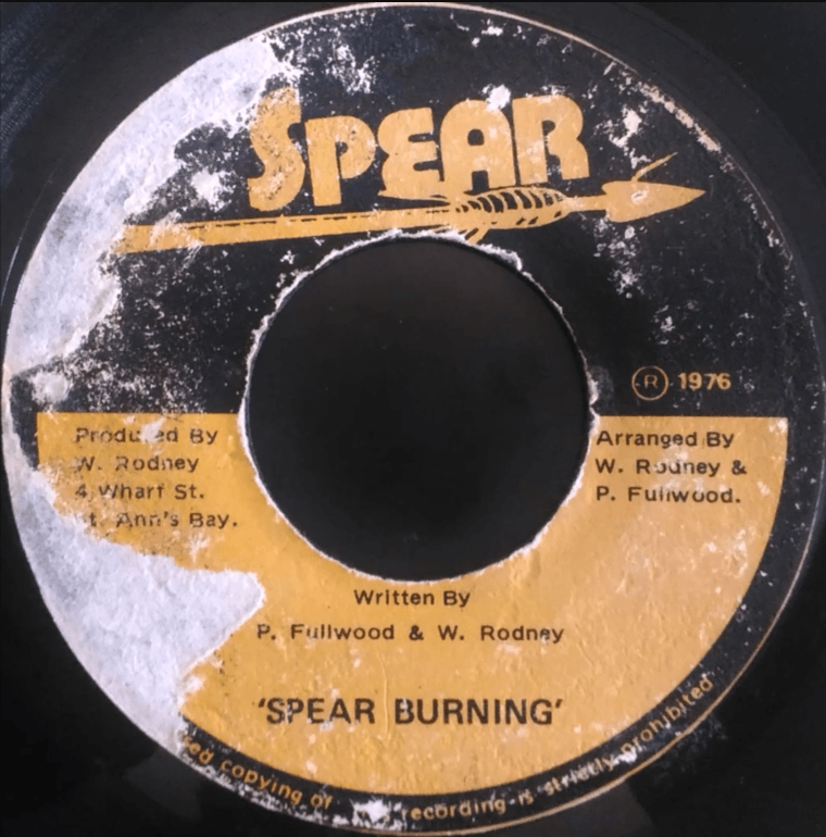 Album cover art for "Spear Burning" by Burning Spear