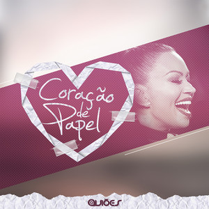 Album cover art for "Coração de Papel (Ao Vivo)" by Aviões do Forró