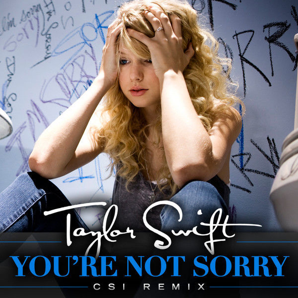 Album cover art for "You’re Not Sorry (CSI Remix)" by Taylor Swift