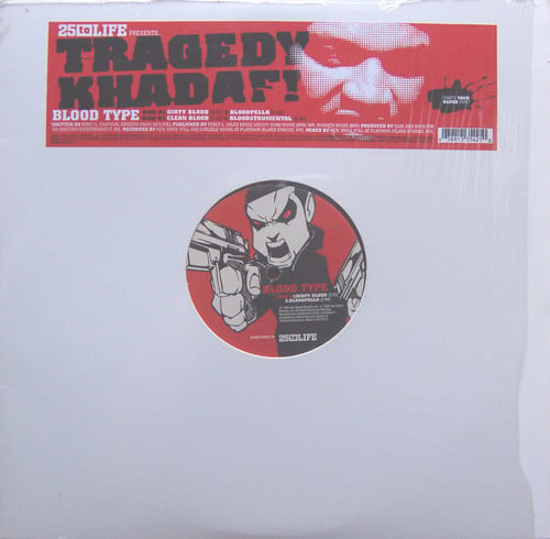Album cover art for "Blood Type" by Tragedy Khadafi