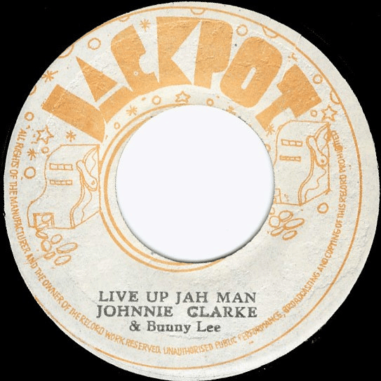 Album cover art for "Live Up Jah Man" by Johnny Clarke