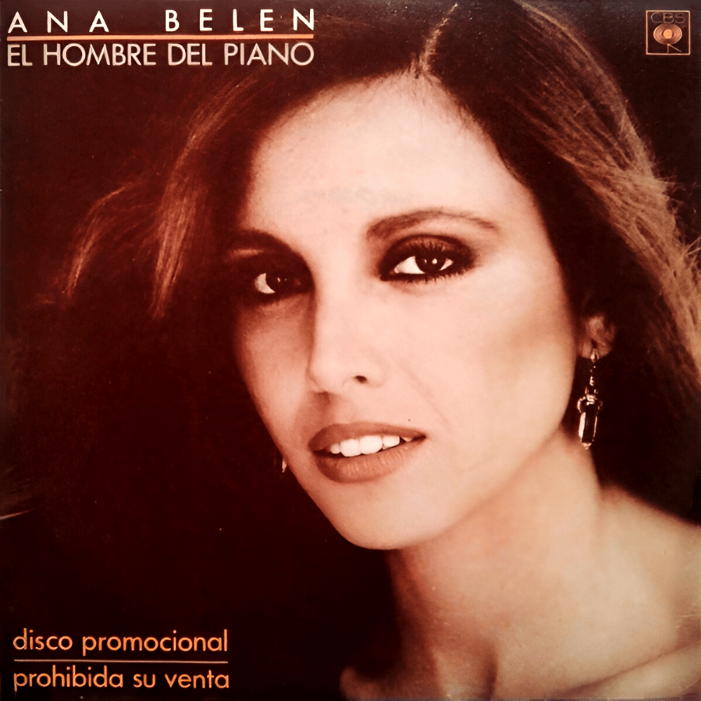 Album cover art for "El Hombre del Piano (Piano Man)" by Ana Belén