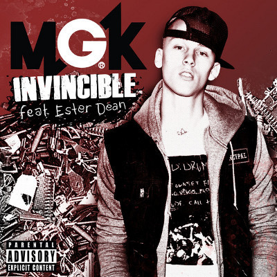 Album cover art for "Invincible" by mgk & Ester Dean