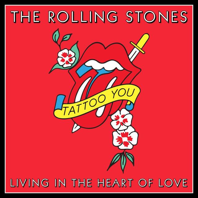 Album cover art for "Living In The Heart Of Love" by The Rolling Stones