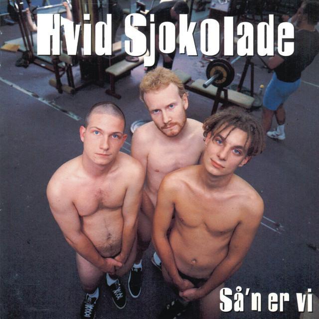 Album cover art for "Hvem Er Det Der Banker?" by Hvid Sjokolade & Malk de Koijn & Jokeren & Humleridderne & Per Vers & Klart Dér & Isbjerg & Kølig Kaj