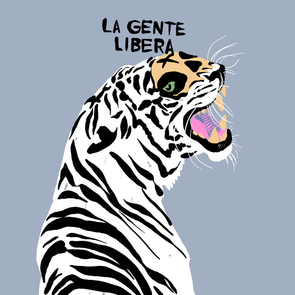 Album cover art for "La gente libera" by Cor Veleno