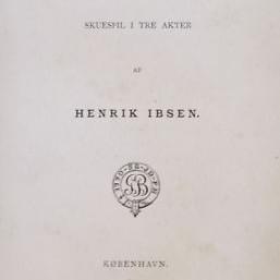 A Doll’s House (Act 1) by Henrik Ibsen