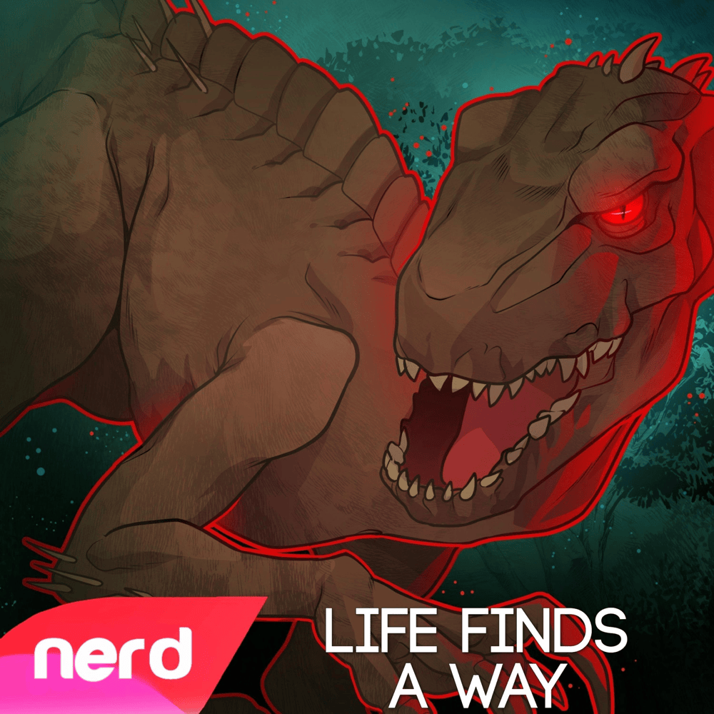 Album cover art for "Life Finds a Way" by NerdOut