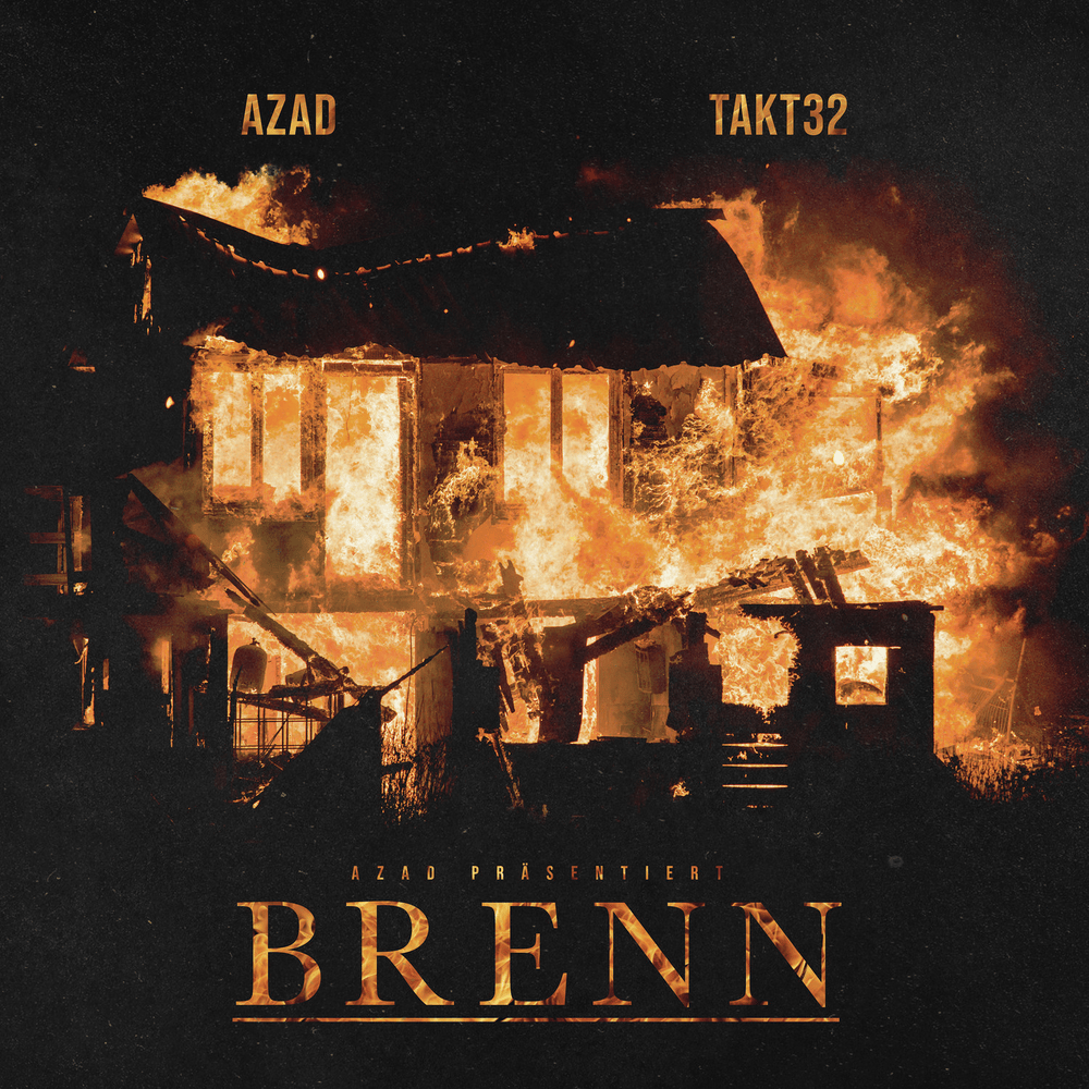 Album cover art for "BRENN" by Azad