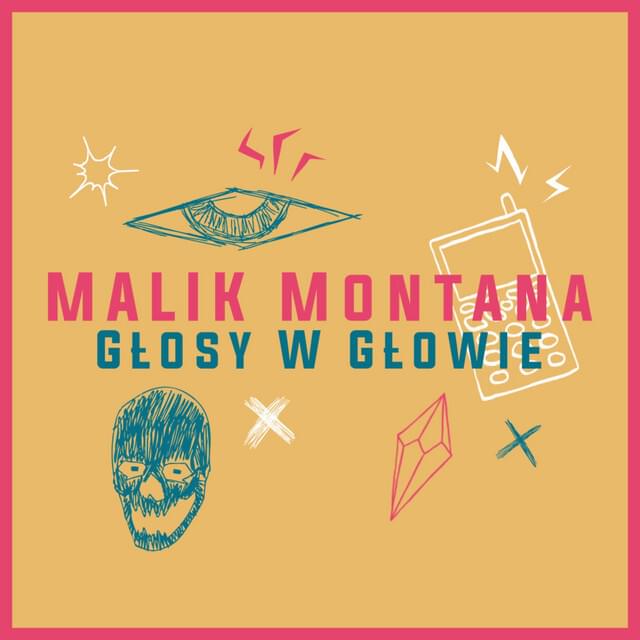Album cover art for "Głosy W Głowie" by Malik Montana