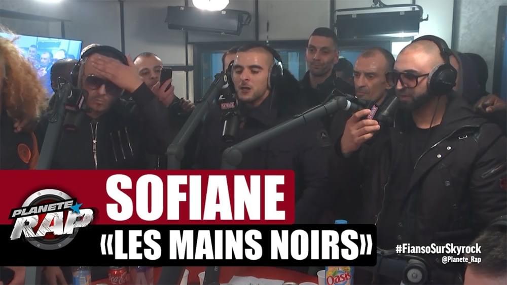 Album cover art for "Les Mains Noires" by Planète Rap & Sofiane
