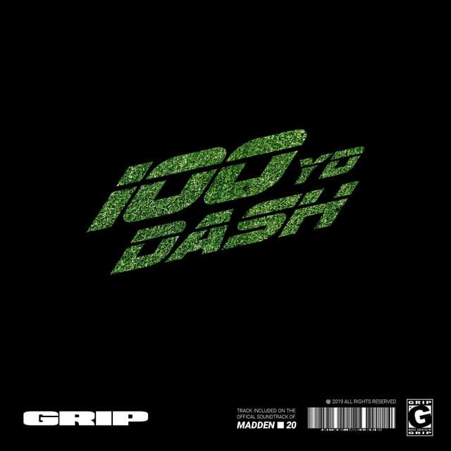 Album cover art for "100YD Dash" by GRIP