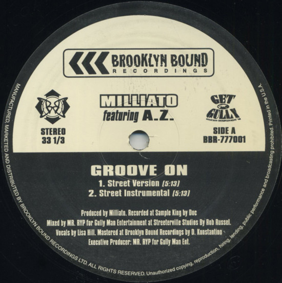 Album cover art for "Groove On" by AZ
