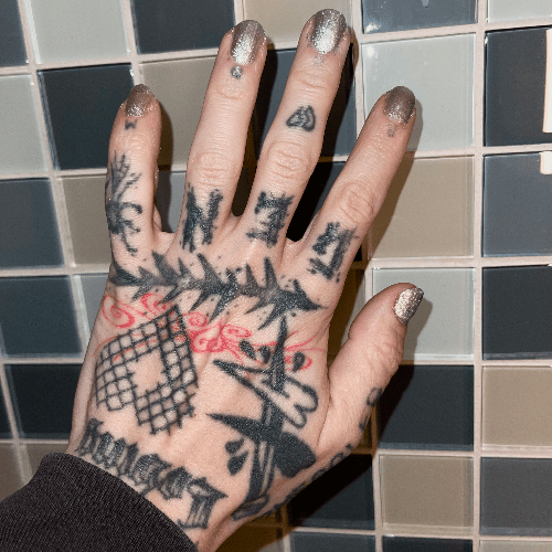 Album cover art for "something borrowed, something boring" by ​​Smrtdeath