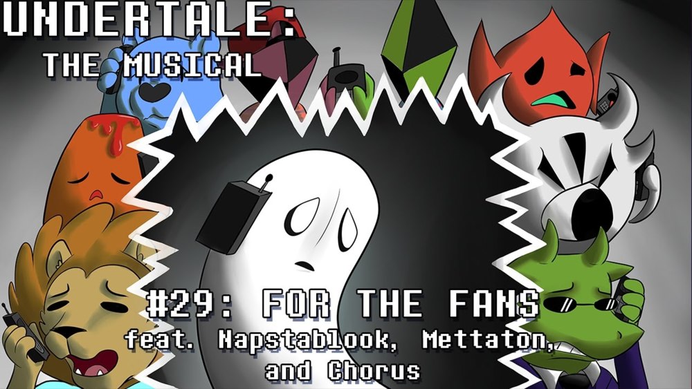 Album cover art for "For The Fans" by Man on the Internet & Undertale the Musical Chorus & Alex Beckham & Upgraded Moon Productions