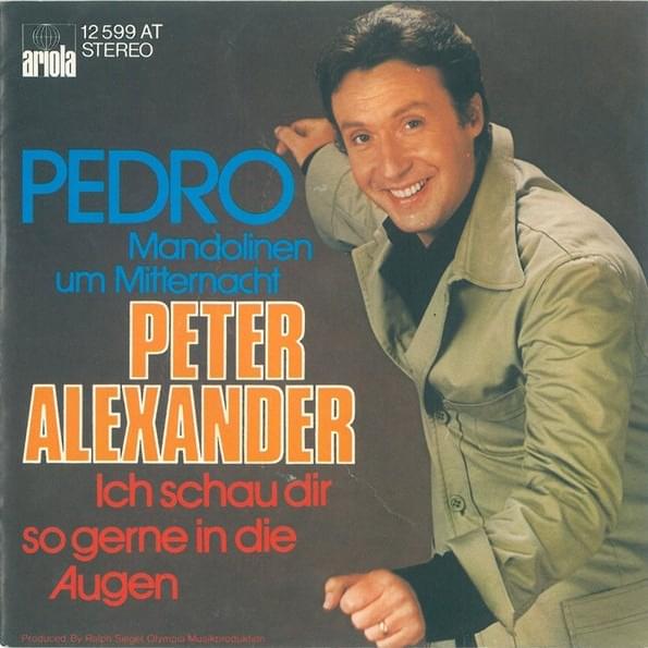 Cover image for Pedro (Mandolinen um Mitternacht) (Single)