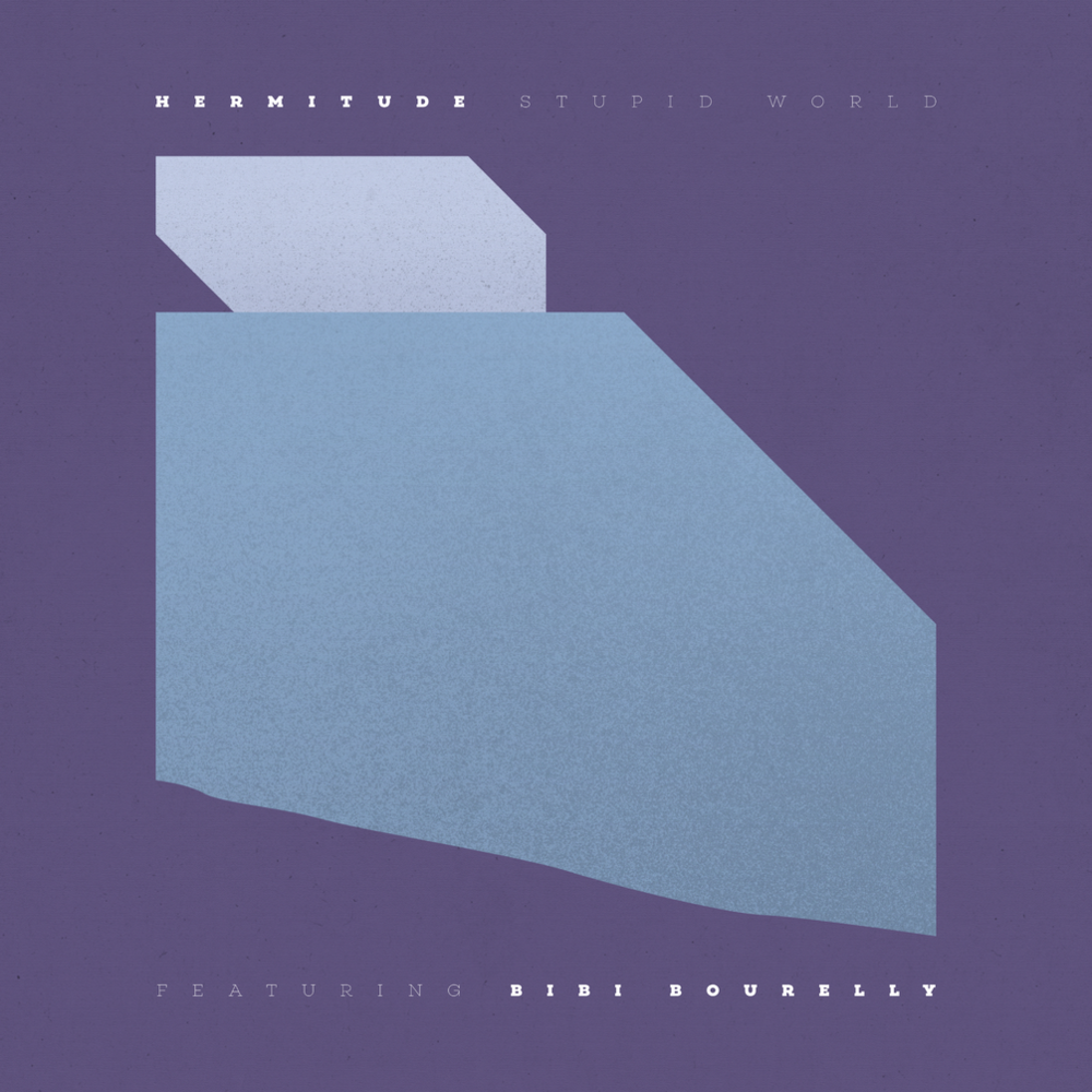 Album cover art for "Stupid World" by Hermitude & Bibi Bourelly