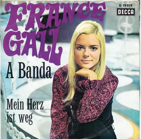Album cover art for "A Banda" by France Gall