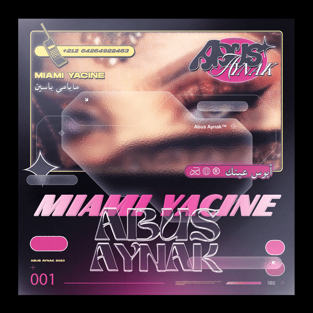 Album cover art for "Abus Aynek" by Miami Yacine