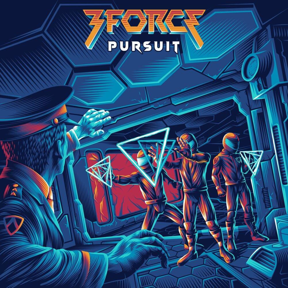 Album cover art for "Pursuit" by 3FORCE
