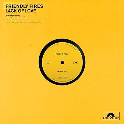 Album cover art for "Lack of Love" by Friendly Fires