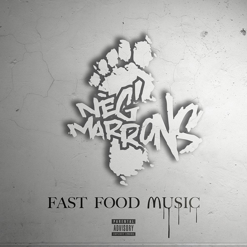 Album cover art for "Fast food music" by Neg’ Marrons & Purple Star